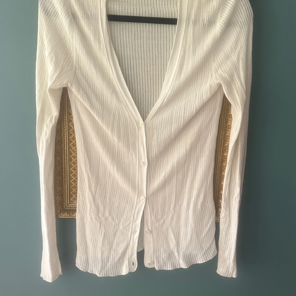 Nili Lotan White Cardigan